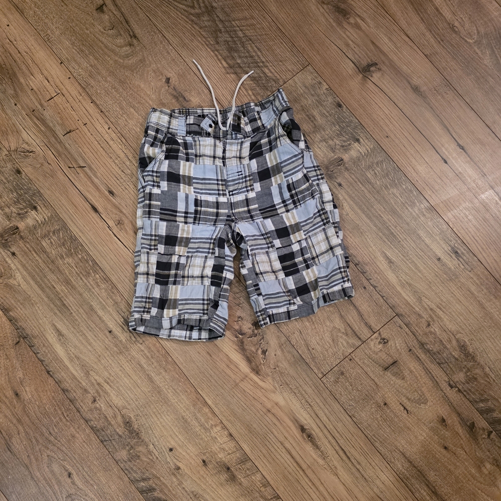 Gymboree Black and Gray Plaid Kids Shorts